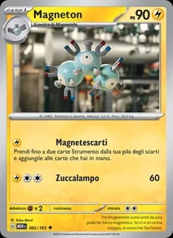 Magneton card in Italian