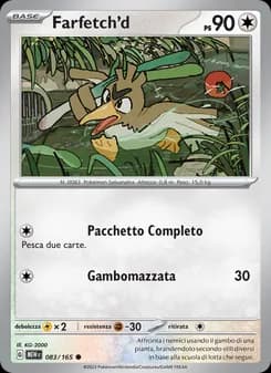 Farfetch'd card in Italian