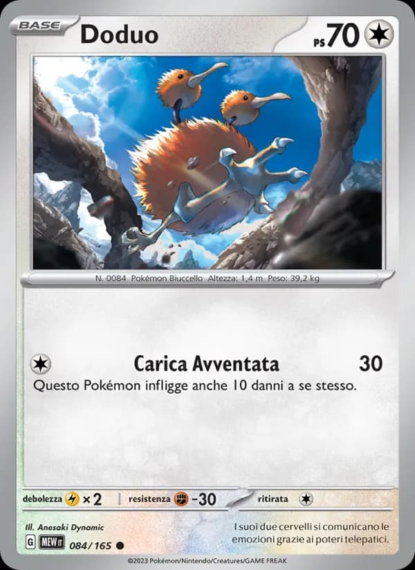 Doduo card in Italian