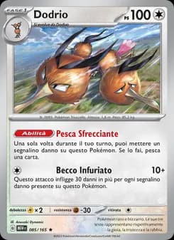 Dodrio card in Italian