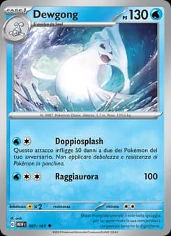 Dewgong card in Italian