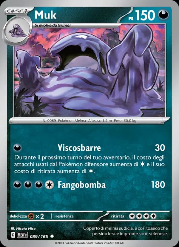 Muk card in Italian