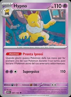 Hypno card in Italian