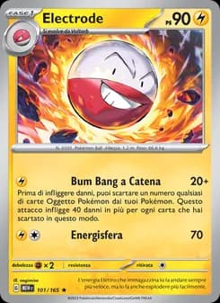 Electrode card in Italian
