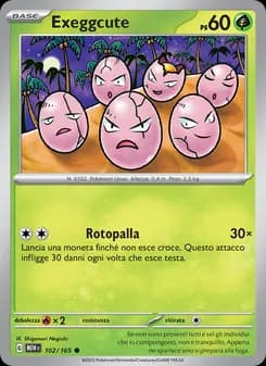 Exeggcute card in Italian