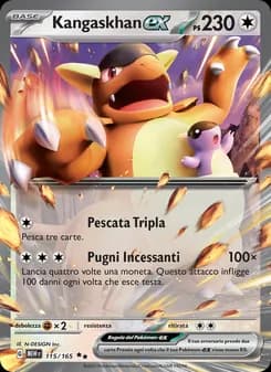Kangaskhan-ex card in Italian