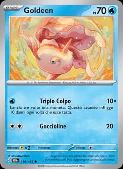 Goldeen card in Italian
