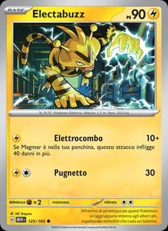 Electabuzz card in Italian