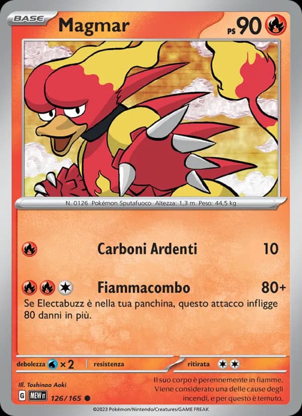 Magmar card in Italian