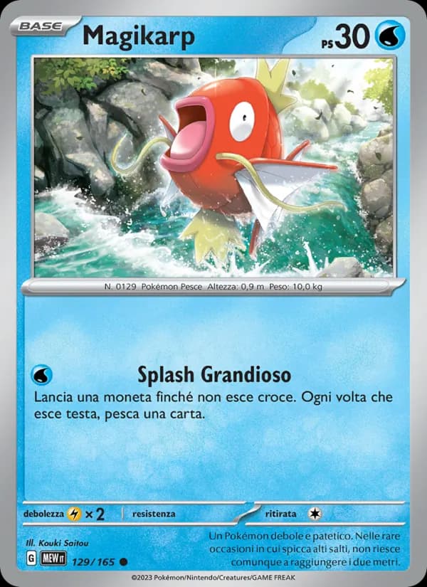 Magikarp card in Italian