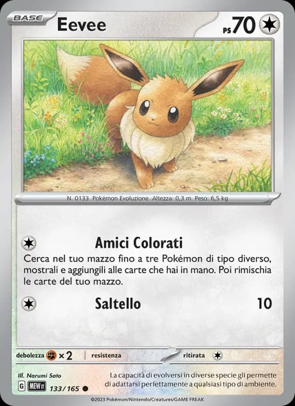 Eevee card in Italian