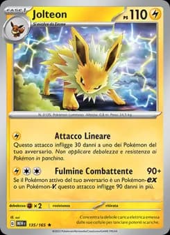 Jolteon card in Italian