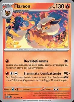 Flareon card in Italian