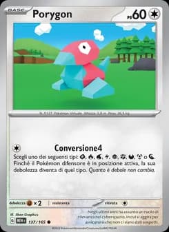 Porygon card in Italian