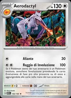 Aerodactyl card in Italian