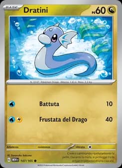 Dratini card in Italian