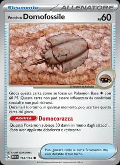 Vecchio Domofossile card in Italian