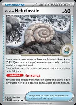 Vecchio Helixfossile card in Italian