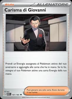 Carisma di Giovanni card in Italian
