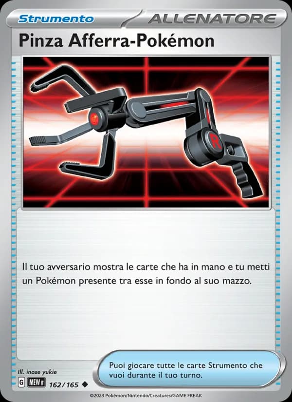 Pinza Afferra-Pokémon card in Italian