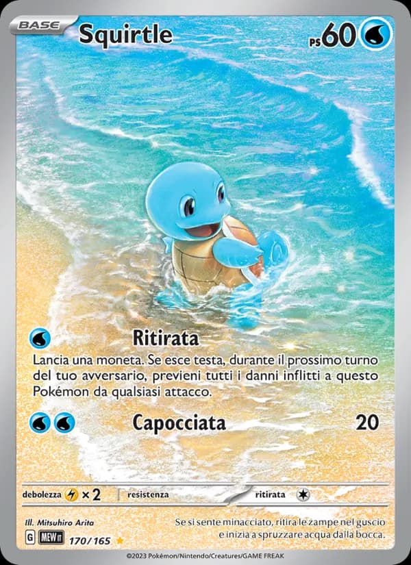 Squirtle card in Italian