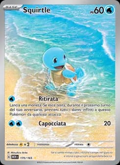 Squirtle card in Italian