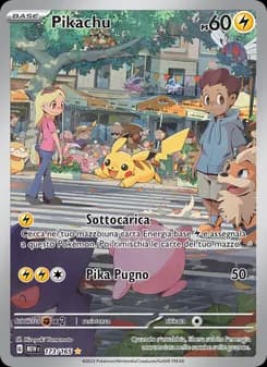 Pikachu card in Italian