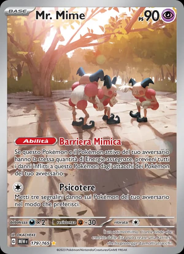 Mr. Mime card in Italian
