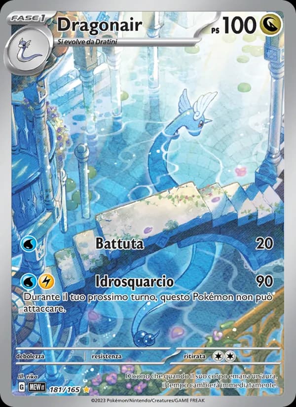 Dragonair card in Italian