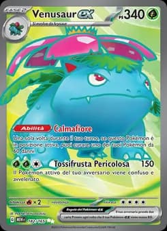 Venusaur-ex card in Italian