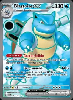 Blastoise-ex card in Italian