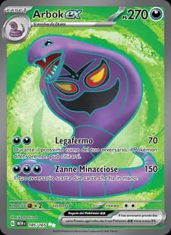 Arbok-ex card in Italian