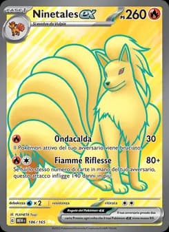 Ninetales-ex card in Italian