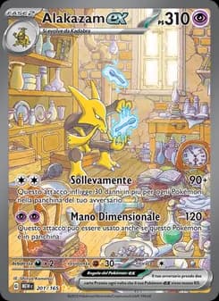 Alakazam-ex card in Italian