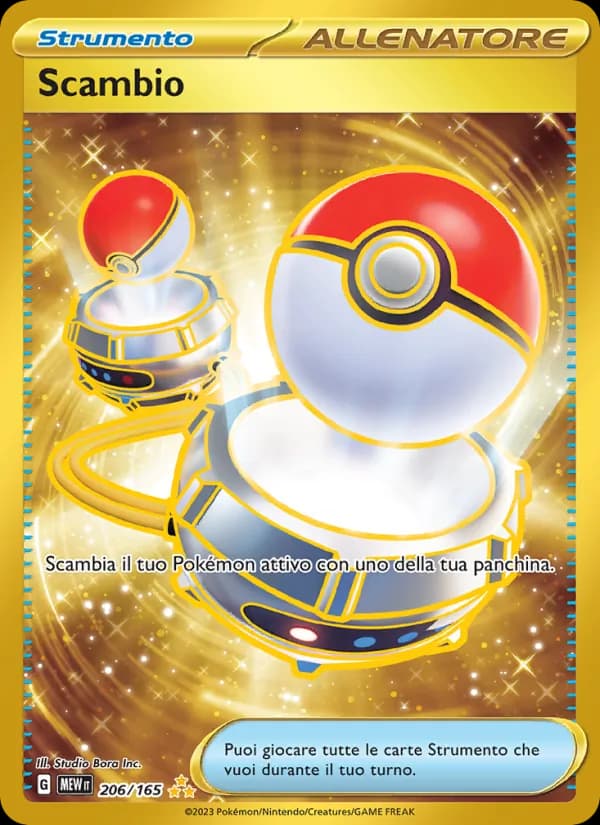Scambio card in Italian
