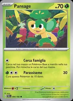 Pansage card in Italian
