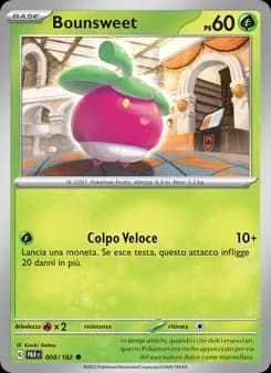 Bounsweet card in Italian