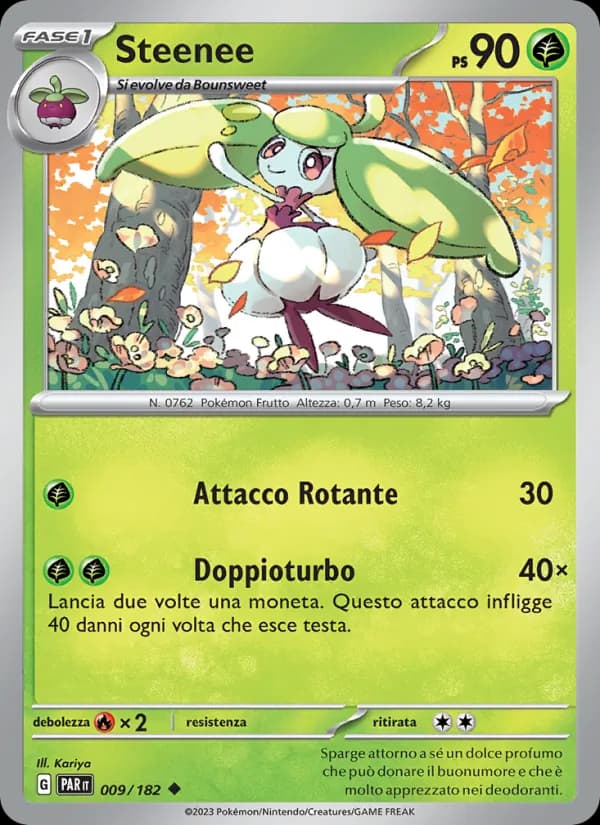 Steenee card in Italian
