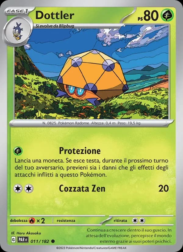 Dottler card in Italian