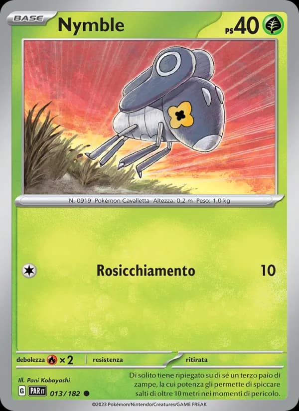 Nymble card in Italian