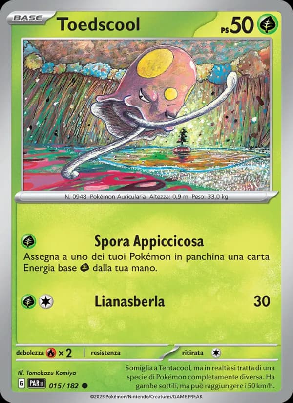 Toedscool card in Italian
