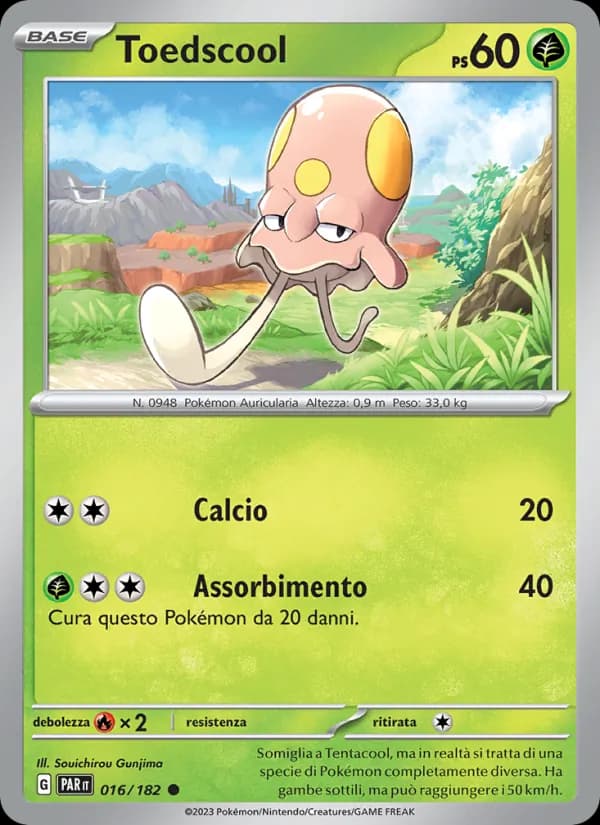 Toedscool card in Italian