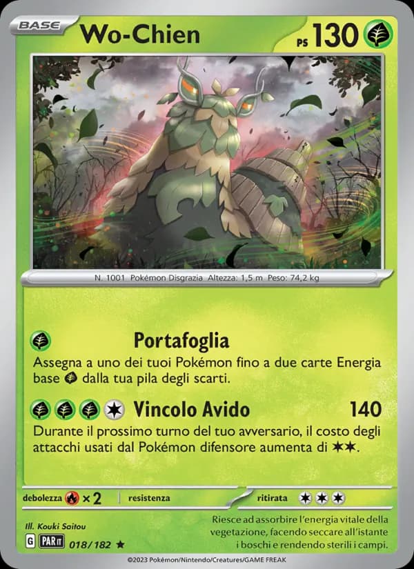 Wo-Chien card in Italian