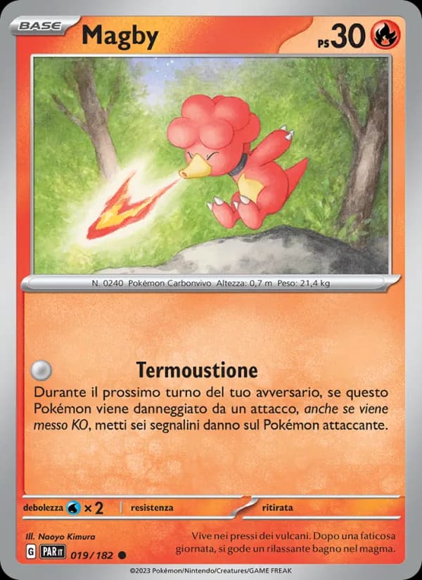Magby card in Italian