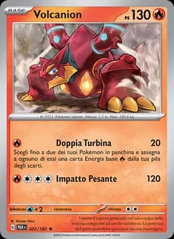 Volcanion card in Italian