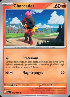 Charcadet card in Italian