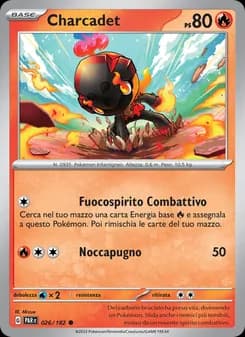 Charcadet card in Italian
