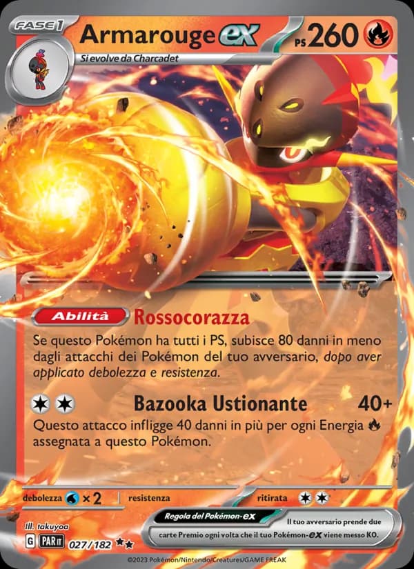 Armarouge-ex card in Italian