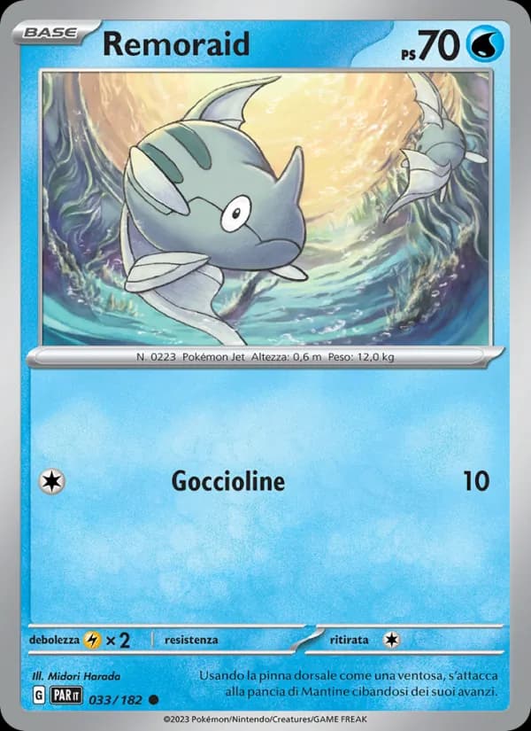 Remoraid card in Italian