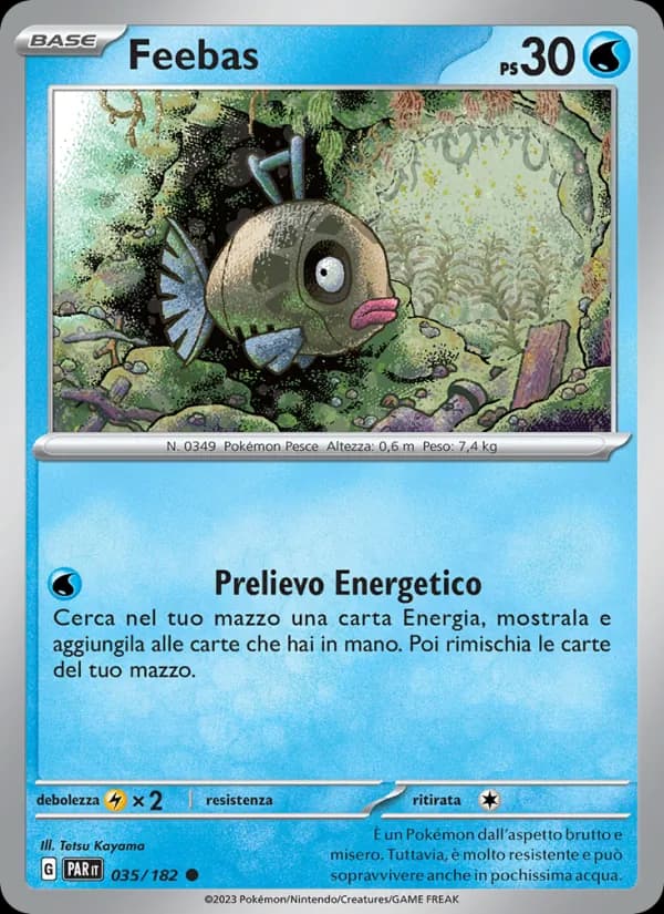 Feebas card in Italian